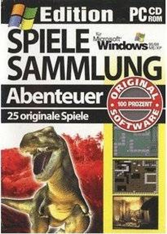 Spielesammlung Abenteuer - 25 originale Spiele für Microsoft Windows PC Spiele