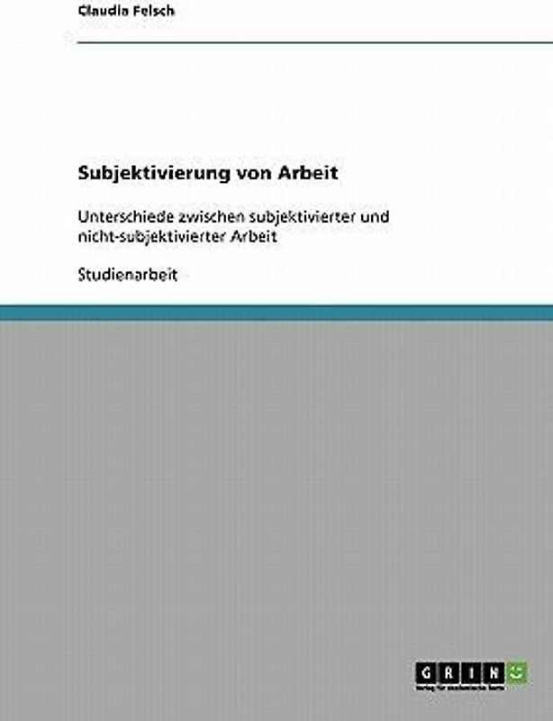 Subjektivierung von Arbeit
