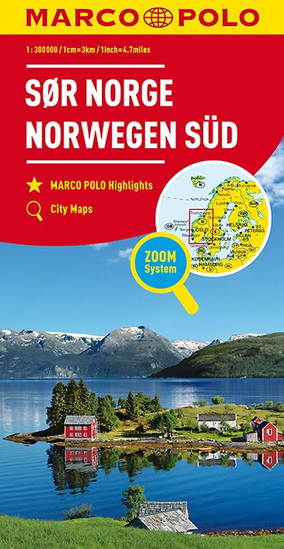 MARCO POLO Länderkarte Norwegen Süd 1:325.000