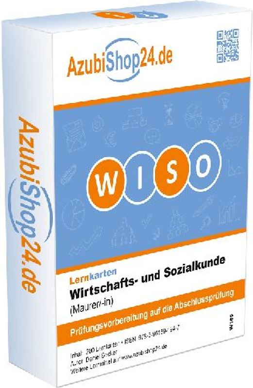 Lernkarten Wirtschafts- und Sozialkunde Maurer Prüfungsvorbereitung Wiso Prüfung