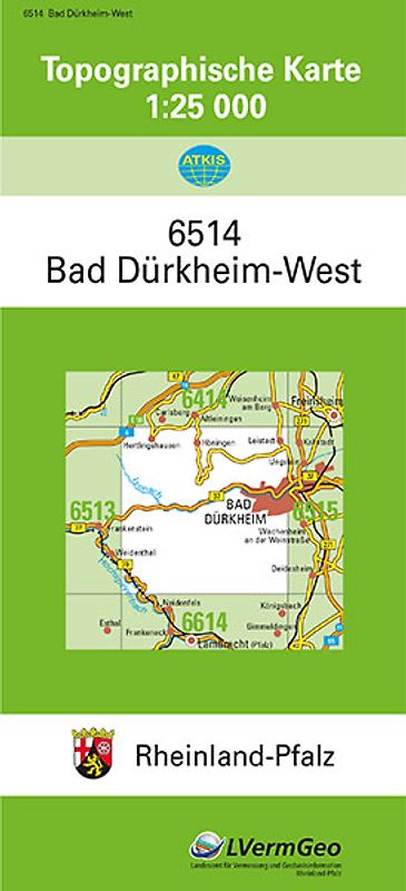 TK25 6514 Bad Dürkheim-West
