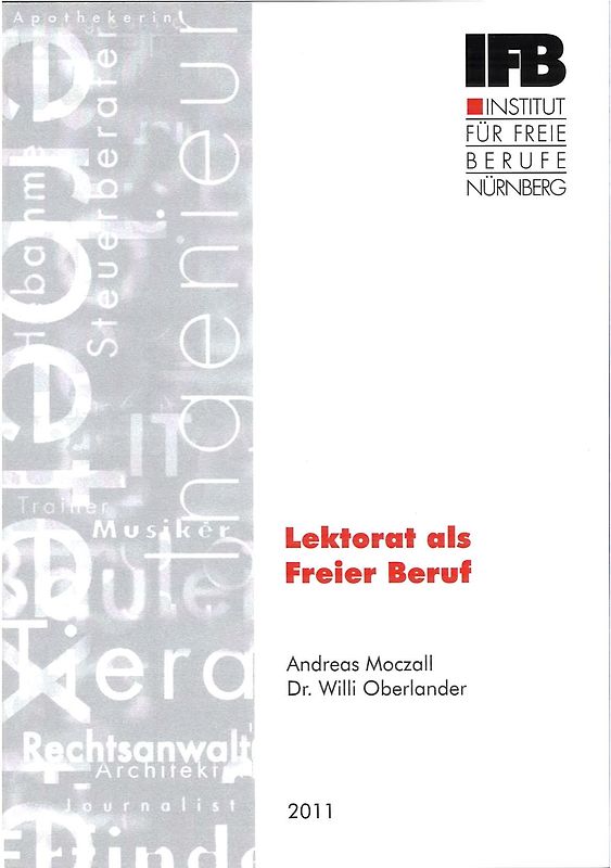 Lektorat als Freier Beruf