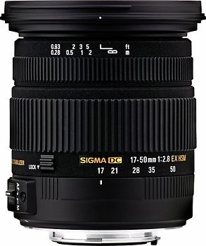 Sigma 17-50 mm F2.8 DC EX HSM OS 77 mm Objectif (adapté à Nikon F) noir