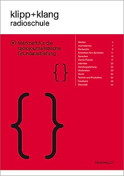 Merkheft für die radiojournalistische Grundausbildung