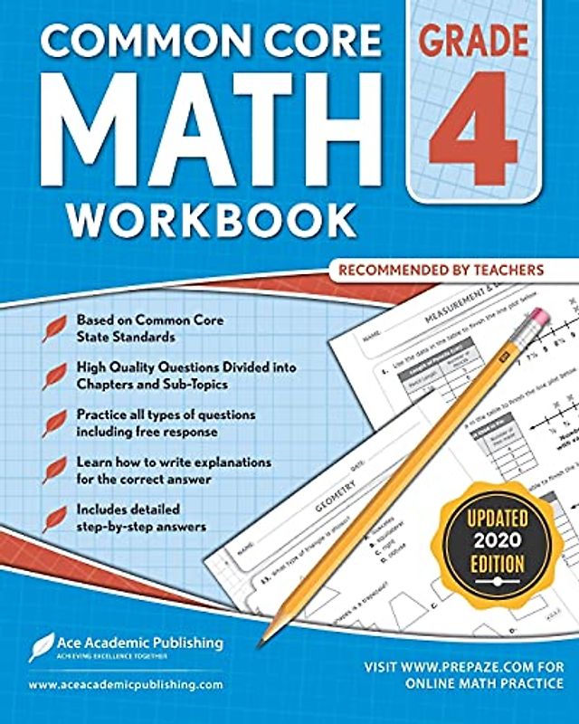 4th Grade Math Workbook: Common Core Math Workbook