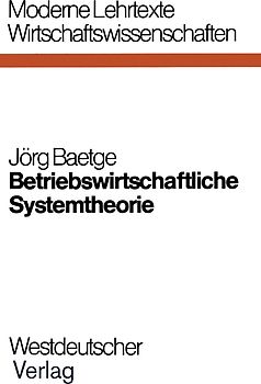 Betriebswirtschaftliche Systemtheorie