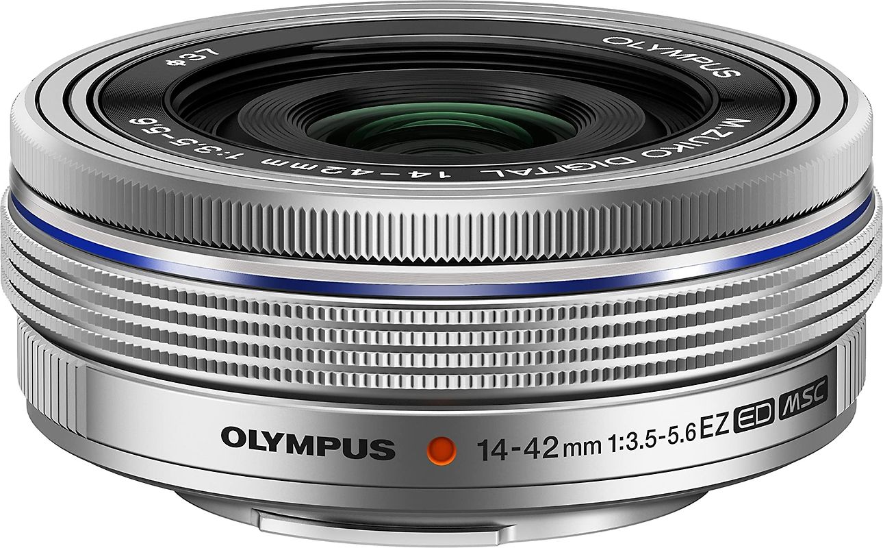 Olympus 14-42 mm F3.5-5.6 ED EZ 37 mm Objectif (adapté à Micro Four Thirds) argent