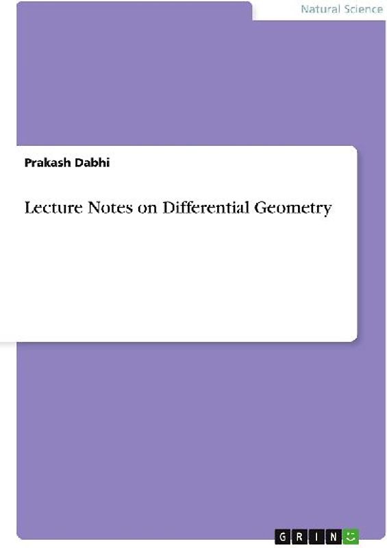 Lecture Notes on Differential Geometry
