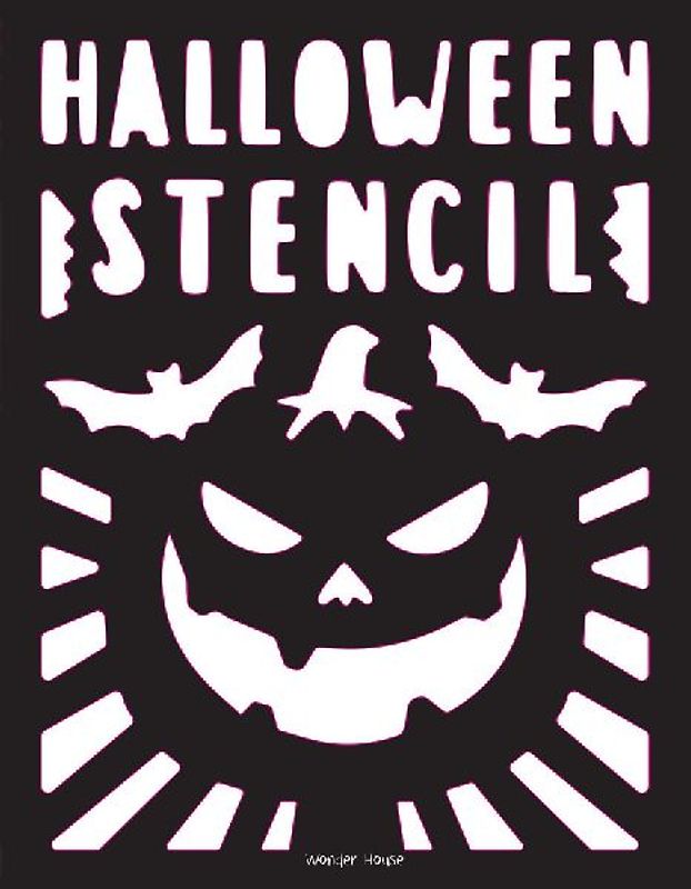 Stencil Book Halloween