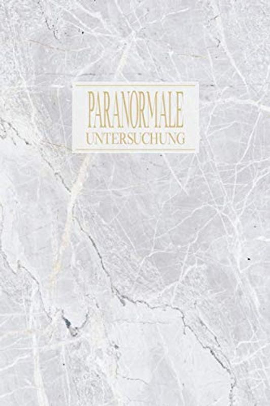 Paranormale Untersuchung: Dokumentiere deine Geisterjagd mit vorgedruckten Formularen | schnelles intuitives ausfüllen | Paranormal | Marmor Stein Optik