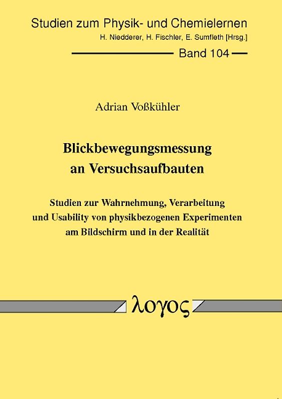 Blickbewegungsmessung an Versuchsaufbauten