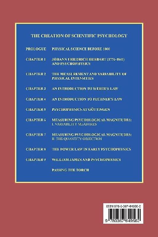 The Creation of Scientific Psychology