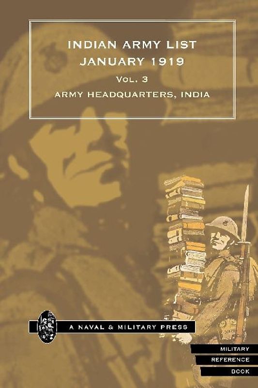 INDIAN ARMY LIST 1919 Volume 3
