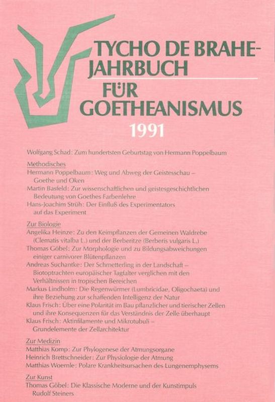 Tycho de Brahe-Jahrbuch für Goetheanismus / Tycho de Brahe-Jahrbuch für Goetheanismus