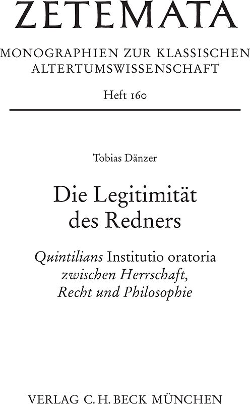 Die Legitimität des Redners