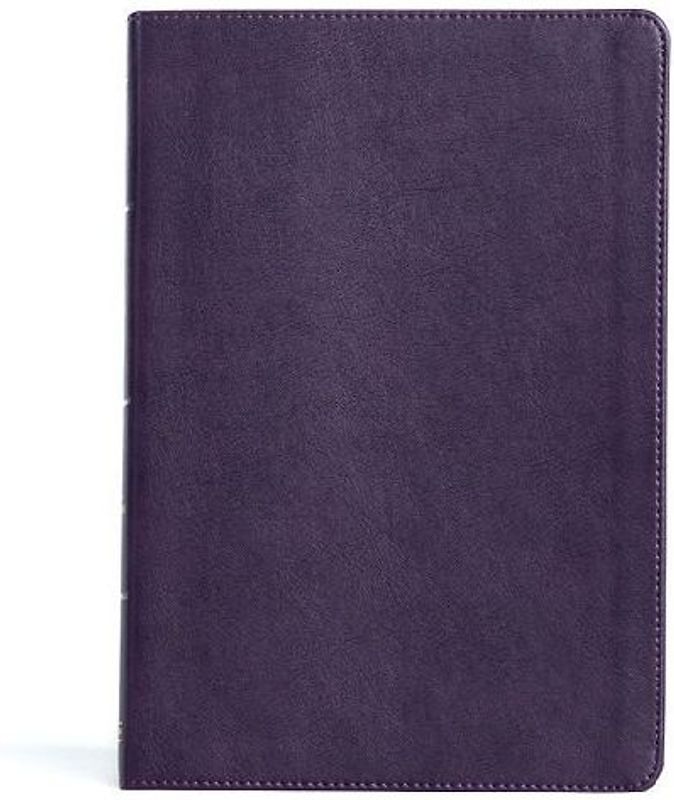 KJV Large Print Thinline Bible, Plum Leathertouch