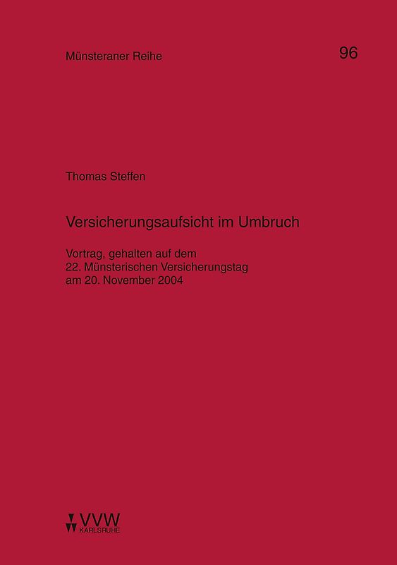 Versicherungsaufsicht im Umbruch