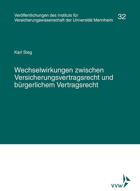 Wechselwirkungen zwischen Versicherungsvertragsrecht und bürgerlichem Vertragsrecht