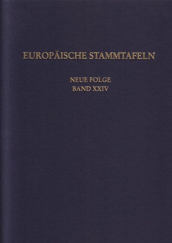 Europäische Stammtafeln. Neue Folge