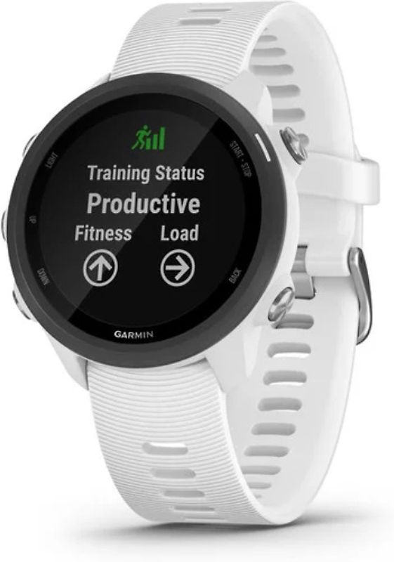 Garmin Forerunner 245 Music blanc et bracelet en silicone blanc
