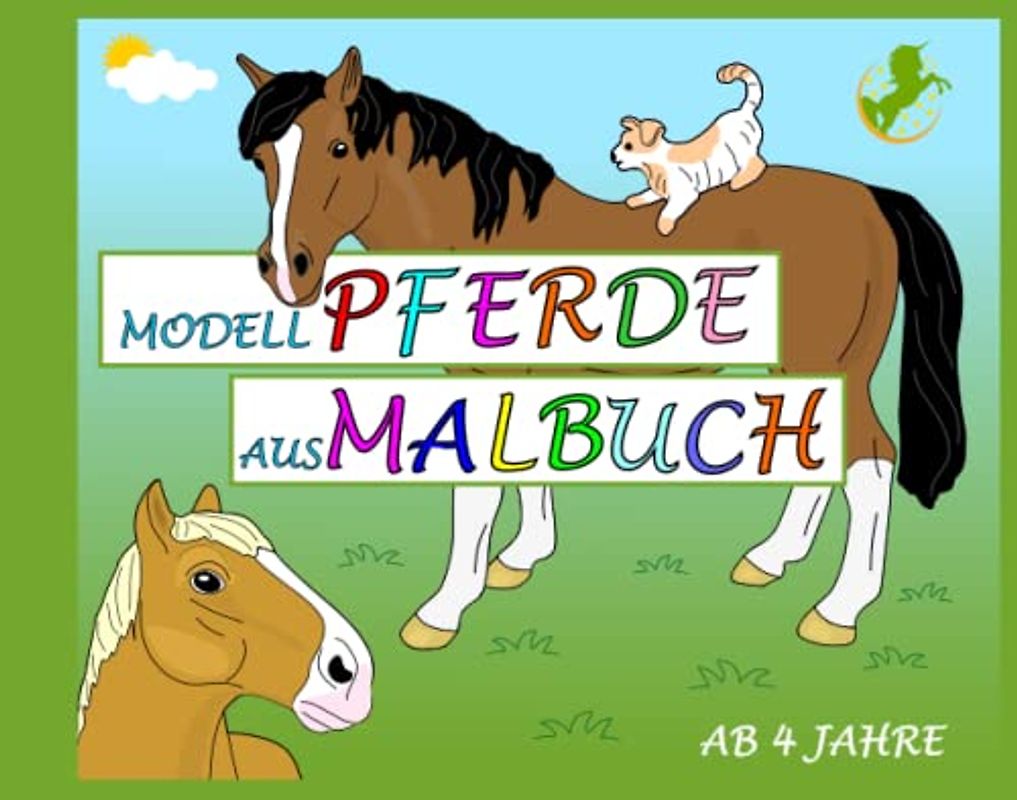 Modellpferde Aus-Malbuch