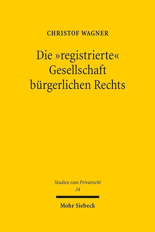 Die "registrierte" Gesellschaft bürgerlichen Rechts