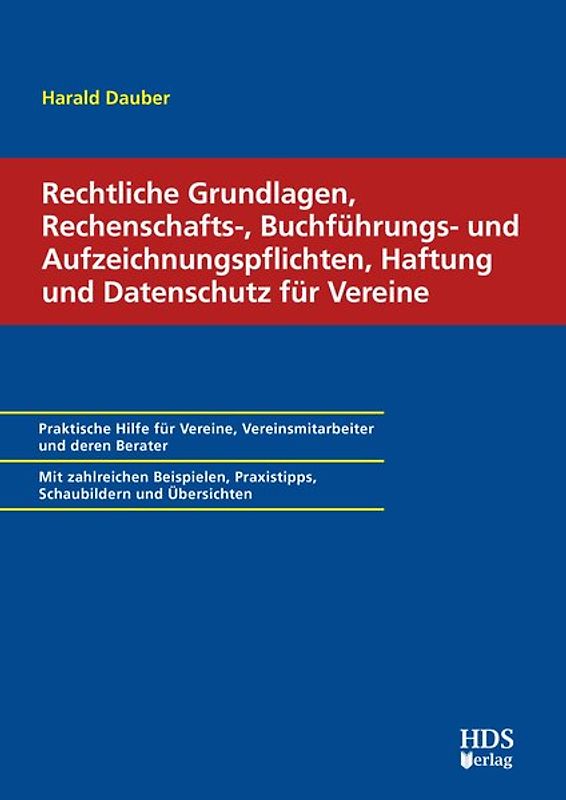 Recht, Buchführungspflichten, Haftung und Datenschutz für Vereine