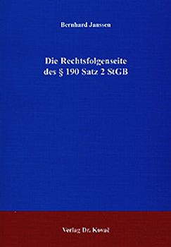 Die Rechtsfolgenseite des § 190 Satz 2 StGB
