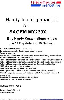 Sagem my220X-leicht-gemacht. Handy-leicht-gemacht für Sagem my220X