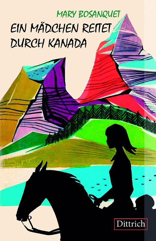 Ein Mädchen reitet durch Kanada