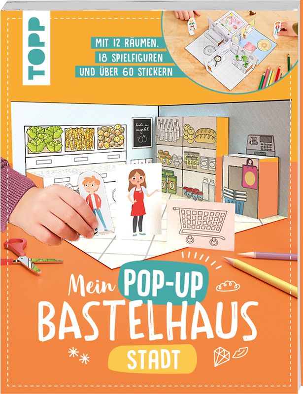 Mein Pop-up Bastelhaus-Stadt