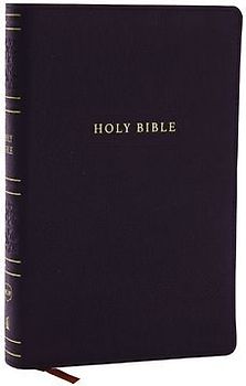 NKJV Personal Size Large Print Bible with 43,000 Cross References, Black Leathersoft, Red Letter, Comfort Print (Thumb Indexed)