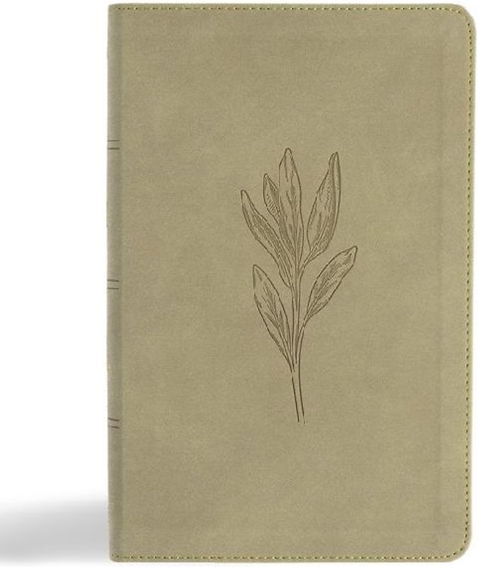 KJV Single-Column Personal Size Bible, Sage Suedesoft Leathertouch