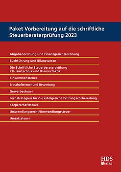 Paket Vorbereitung auf die schriftliche Steuerberaterprüfung 2023