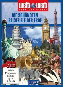 Die schönsten Reiseziele der Erde - welt weit [4 DVDs] DVD