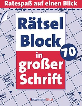 Rätselblock in großer Schrift 70 - 5er VE