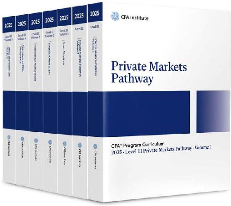 2025 Cfa Program Curriculum Level III Private Markets Pathway Box Set