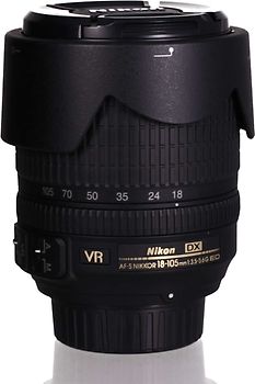 Nikon AF-S DX NIKKOR 18-105 mm F3.5-5.6 ED G VR DX 67 mm Filtergewinde (Nikon F Anschluss) schwarz