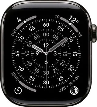 Apple Watch Series 11 42 mm Boîtier titane ardoise [Wi-Fi + Cellulaire]