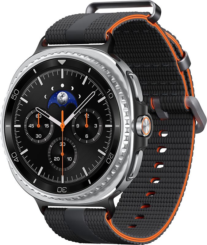 Samsung Galaxy Watch8 Classic 46 mm Boîtier aluminium noir sur Sport Chic S/M graphite [Wi-Fi]
