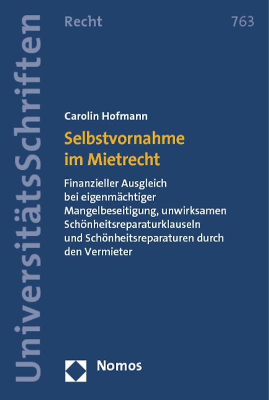 Selbstvornahme im Mietrecht