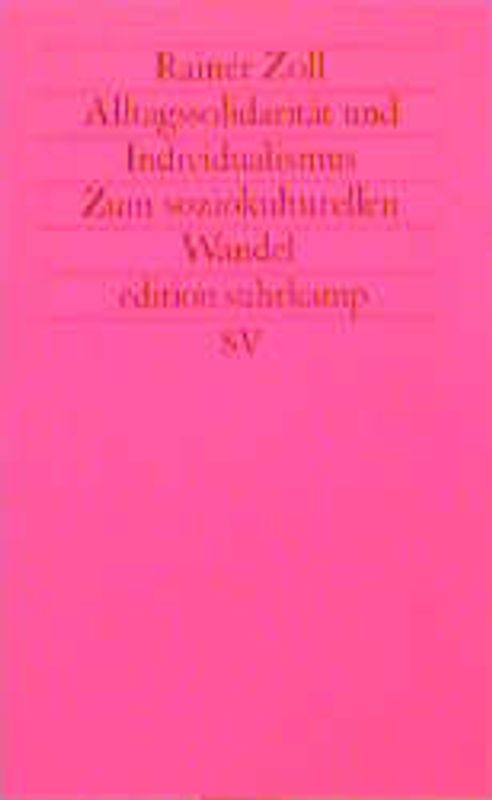 Alltagssolidarität und Individualismus