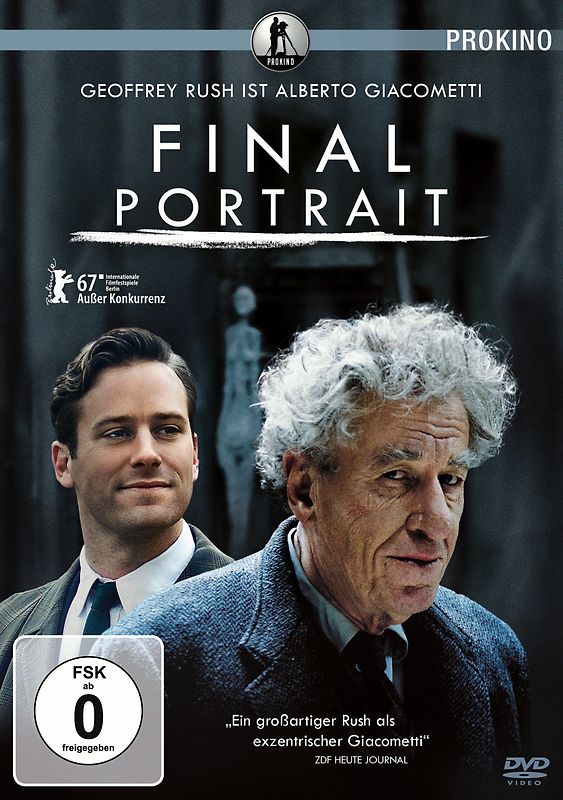 The Final Portrait DVD