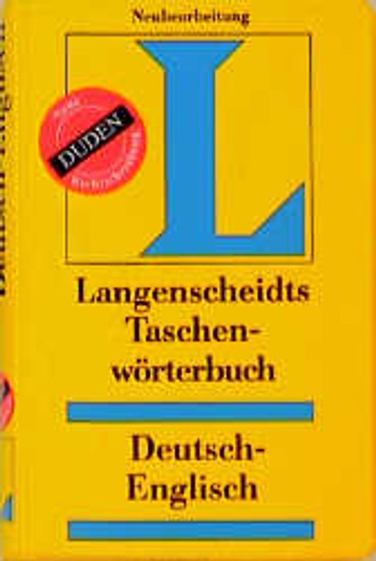 Langenscheidt Taschenwörterbücher. Deutsch-Englisch. In neuer Rechtschreibung