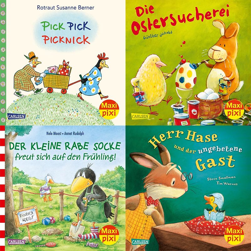 Maxi-Pixi-4er-Set 69: Frühlingszeit bei Maxi Pixi (4x1 Exemplar)
