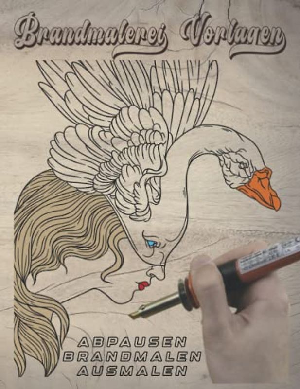 Brandmalerei Vorlagen: Zahlreiche Motiven zum Abpausen, Brandmalen und nach Wunsch Ausmalen von kleine bis große Projekte.