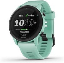 Image of Garmin Forerunner 745 groen met een pastelgroene siliconen polsband (Refurbished)