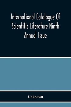 International Catalogue Of Scientific Literature Ninth Annual Issue (G Mineralogy) Including Petrology And Crystallography