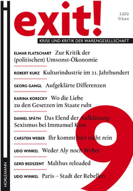 EXIT! 9. Krise und Kritik der Warengesellschaft