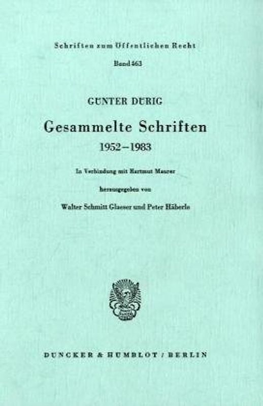 Gesammelte Schriften 1952 - 1983.
